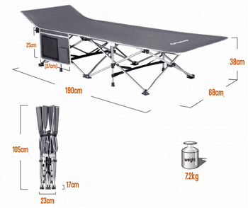 Кровать King Camp Folding bed - Кемпинговая мебель - Раскладные кровати - Магазин туристических палаток svetlozar.ru